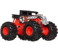 Hot Wheels Monster Trucks, Monster Truck de Gran tamaño, camión de Juguete Fundido a Escala 1:24 con Ruedas Gigantes y diseños geniales