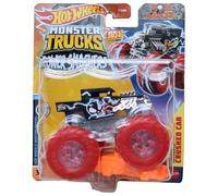 Hot Wheels Monster Trucks Bone Shaker, Power Smashers 4/7 incluye coche aplastado