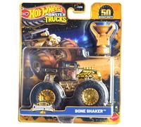 Hot Wheels Monster Trucks Bone Shaker, Trophy Champions 50th Years Bigfoot Series escala 1:64 fundido a presión