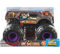 Hot Wheels Monster Trucks - Camión de juguete de metal fundido a escala 1:24 (One Bad Ghoul)