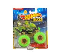 Hot Wheels Monster Trucks Carbonator [Verde] Freestyle Wreckers 9/11 (incluye coche aplastado) Nuevo para 2026! Vehículo de juguete fundido a escala 1:64