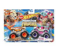 Hot Wheels Monster Trucks Carbonator Vs 1 Bad Scoop, Demolition Double