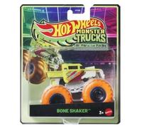 Hot Wheels - Monster Trucks: Coche que brilla en la oscuridad: Bone Shaker