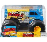 Hot Wheels Monster Trucks Demo Delivery Derby, escala 1:24, metal fundido, gran tamaño