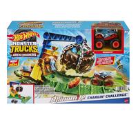 Hot Wheels Monster Trucks Desafío Demolición Del Carga Rhinomite Playset Arena D