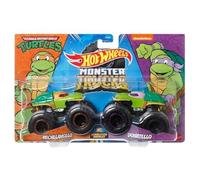 Hot Wheels Monster Trucks Dobles de demolición - Michelangelo Vs Donatello