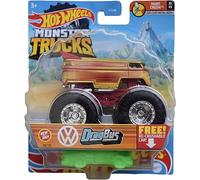 Hot Wheels Monster Trucks Drag Bus, Re-aplastable 29/75 escala 1:64 fundido a presión