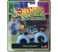 Hot Wheels Monster Trucks Glow in The Dark 2025 Skelesaurus Escala 1:64