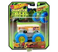 Hot Wheels Monster Trucks Glow in The Dark - Camiones a escala 1:64, 5 alarmas