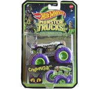 Hot Wheels Monster Trucks Glow in The Dark - Camiones a escala 1:64 (Carbonator XXL)