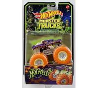 Hot Wheels Monster Trucks Glow in The Dark - Camiones a escala 1:64 (Hotweiler)