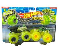 Hot Wheels Monster Trucks - Loco Punk & Hotweiler - Paquete de 2 vehículos de juguete a escala 1:64