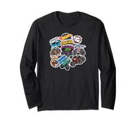 Hot Wheels Monster Trucks - Mash Up Estilo Adhesivo Manga Larga