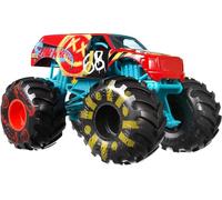 Hot Wheels Monster Trucks, Monster Truck de Gran tamaño, camión de Juguete Fundido a Escala 1:24 con Ruedas Gigantes y diseños geniales