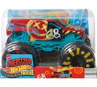 Hot Wheels Monster Trucks, Monster Truck de gran tamaño, camión de juguete fundido a escala 1:24 con ruedas gigantes y diseños geniales