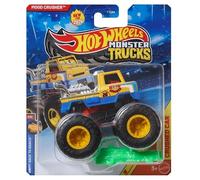 Hot Wheels Monster Trucks Mood Crusher [Amarillo] Back to Basics 3/8, nuevo para 2026! Vehículo de juguete fundido a escala 1:64