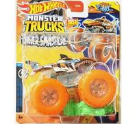 Hot Wheels Monster Trucks New for 2024 Power Smashers a escala 1:64 (Tiger Shark)