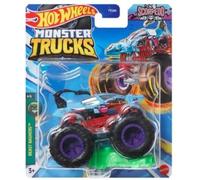 Hot Wheels Monster Trucks - Nuevo para 2024 escala 1:64 (Blue Scorpedo 4/6 Beast Bashers)