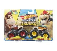 Hot Wheels Monster Trucks Pack 2 Nintendo Toy Cars 1:64 Regalo a escala para nios 3+ aos (Mattel HDH82)