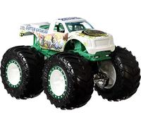 Hot Wheels Monster Trucks, Pack de 4 Coches de Juguete, Escala 1:64, Modelos Surtidos, Multicolor