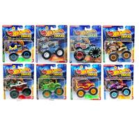Hot Wheels Monster Trucks, paquete FYJ44-993G, vehículos fundidos a presión con ruedas de gran tamaño, a partir de 3 años