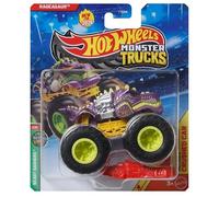 Hot Wheels Monster Trucks Rageasaur, Beast Bashers 2/6 [¡Incluye coche aplastado!] ¡Nuevo para 2026! Vehículo de juguete de metal a escala 1:64