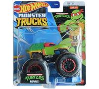 Hot Wheels Monster Trucks Raphael, Teenage Mutant Ninja Turtles Connec and Crash Car
