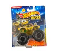 Hot Wheels Monster Trucks Rodger Dodger, Back to Basics 6/8 [Incluye coche aplastado] Nuevo para 2026! Vehículo de juguete fundido a escala 1:64
