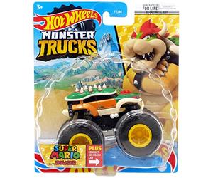 Hot Wheels Monster Trucks Super Mario Bowser - Connect and Crash Car