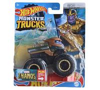 Hot Wheels Monster Trucks Thanos, Plus Connect and Crash Car 22/75