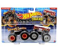 Hot Wheels Monster Trucks Tiger Shark vs 5 Alarma 1:64 Demoliton Dobles