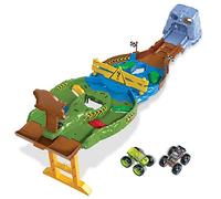 Hot Wheels Monster Trucks Torneo de los Titanes SIOC Pista para Coches de Juguete, Incluye 2 vehículos, Regalo +4 años (Mattel HJG32)
