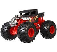 Hot Wheels Monster Trucks Vehículo Bone Shaker 1:24, Coches de Juguetes niños +3 años (Mattel GCX15)