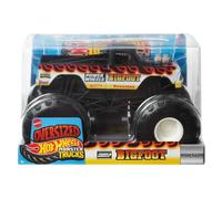 Hot Wheels Monster Trucks Vehículo de Juguete Bigfoot - Llamas Escala 1:24 para niños de 3 años en adelante