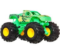 Hot Wheels Monster Trucks Vehículo de Juguete Gunkster Escala 1:24 para niños de 3 años en adelante