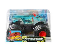 Hot Wheels Monster Trucks Vehículo de Juguete Robo Dragon Escala 1:24 para niños de 3 años en adelante