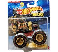 Hot Wheels Monster Trucks Will Trash It All - Camión volquete [búsqueda del tesoro] incluye coche aplastado, nuevo para 2026! Vehículo de juguete fundido a escala 1:64