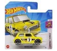 Hot Wheels - Morris Mini - Compact Kings 5/5 - HCY07 - Short Card - Treasure Hunt TH - Firestone - Castrol - Koni - Mattel 2022