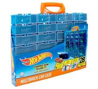 Hot Wheels Multibrick HWCC8C - Maletín coleccionable para hasta 28 coches, compatible con pistas, juego y construcción, almacenamiento, vitrina, caja de colección, multicolor (HWCC8C)