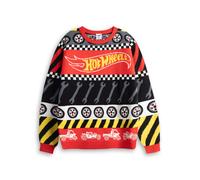 Hot Wheels Multicolor Tyre & Spanner Fairisle Jersey de Navidad Muchachos