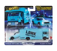 Hot Wheels - Nissan Skyline 2000GT-R LBWK & Fleet Flyer - Team Transport - HRV45