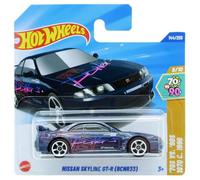 Hot Wheels Nissan Skyline GT-R (BCNR33) Metalflake Blue - 70s vs 90s 8/10 - HYY04 - Short Card - Mattel 2025 - Licencia Nissan/Yokohama/HKS - 1:64