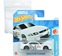 Hot Wheels Nissan Skyline GT-R Godzilla [BCNR33] HW J-Imports 5/10 (96/250) HYC44 Blanco 2024 + Protector Short Card Frikimonkey