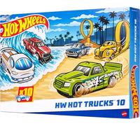 Hot Wheels Pack 10 Camiones, Set de Coches de Juguete Que Incluye camionetas y Furgonetas, Juguete +3 años (HYM97)