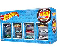 Hot Wheels Pack 50 Vehículos, Coches de Juguete (Modelos Surtidos) (Mattel CGN22)