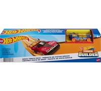 Hot Wheels Pack básico de Pistas de Coches de Juguete, Incluye 10 Piezas y 1 vehículo Die-Cast (Mattel GVG13)