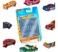 Hot Wheels Pack de 3 Coches (los Estilos Pueden Variar) | Incluye 3 vehículos de juguete a escala 1:64: coches de carreras, pick-ups, rescate o hot rods, K5904
