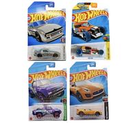 Hot Wheels Paquete de 4 Mazda RX-7, Jaguar F-Type Project 7 '15, Mod Rod y Dodge D100 '87, exclusivo de la tienda