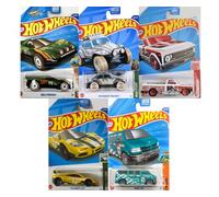 Hot Wheels Paquete exclusivo de 5 unidades aleatorias (ZAMAC, edición roja, DG, etc.) Paquete variado surtido [los estilos pueden variar] Vehículos de juguete a escala 1:64