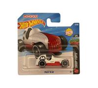 Hot Wheels - Pass 'N Go - Drop Tops 1/5 - JJK98 - Short Card - Blanco/Rojo - Mattel 2026 (5/250) - Monopoly Edition - 1:64 - Modelo oficial